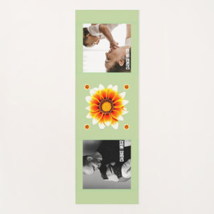 Tapis De Yoga Collage de photos de famille personnalisé Fleur ré