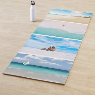 Tapis De Yoga Collage de photos sur la plage