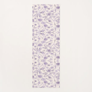 Tapis De Yoga Collage floral coloré