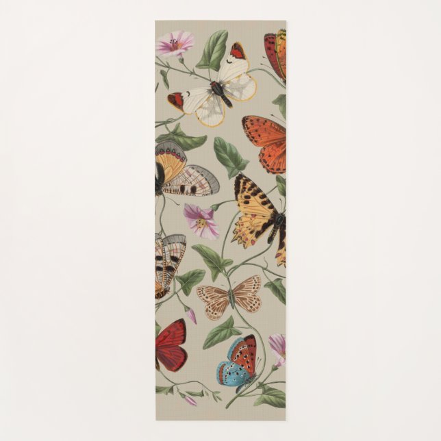 Tapis De Yoga Collection de la papillon Moth Nature Dessin (Devant)