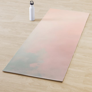 Tapis De Yoga Collection Rose Pâle Menthe Abstraite Populaire
