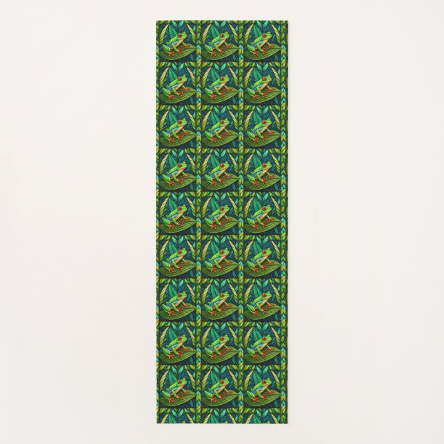 Tapis De Yoga Conception de carreaux présentant de petits motifs (Devant)
