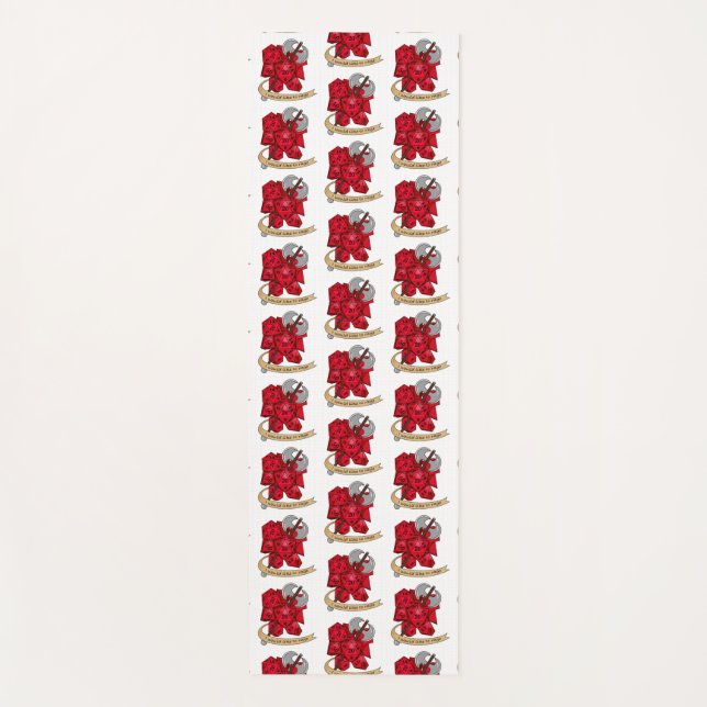 Tapis De Yoga Conception de dés barbares (Devant)