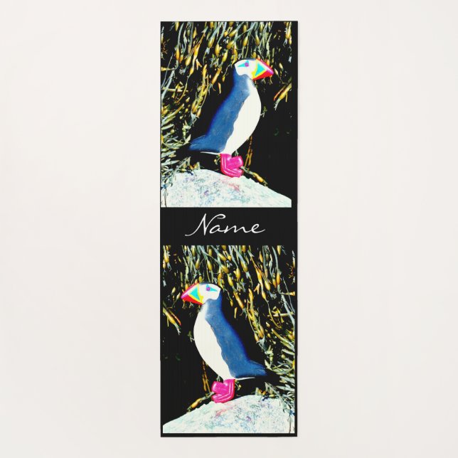 Tapis De Yoga Conception de macareux de l'Atlantique Thunder_Cov (Dos)
