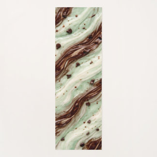 Tapis De Yoga Conception de marbre Milkshake Menthe Chocolat