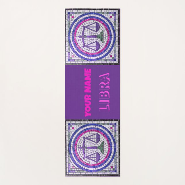 Tapis De Yoga conception de mosaïque Libra (Devant)