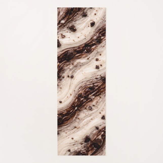 Tapis De Yoga Conception de texture en marbre de Milkshake Cooki (Devant)