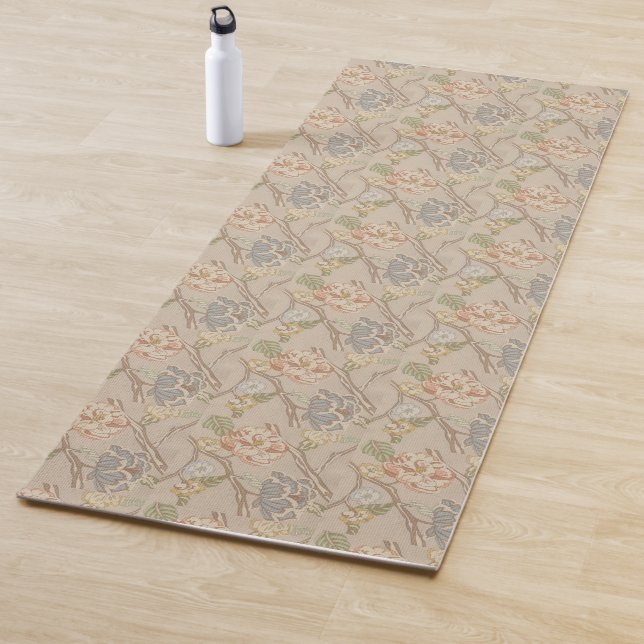 Tapis De Yoga Conception florale de chintz d'organza de (En situation)