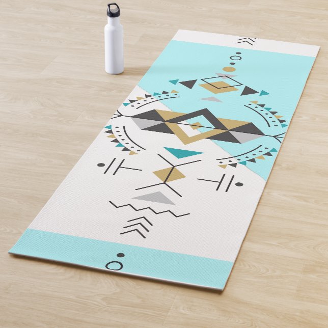 Tapis De Yoga Conception géométrique des tribus (En situation)