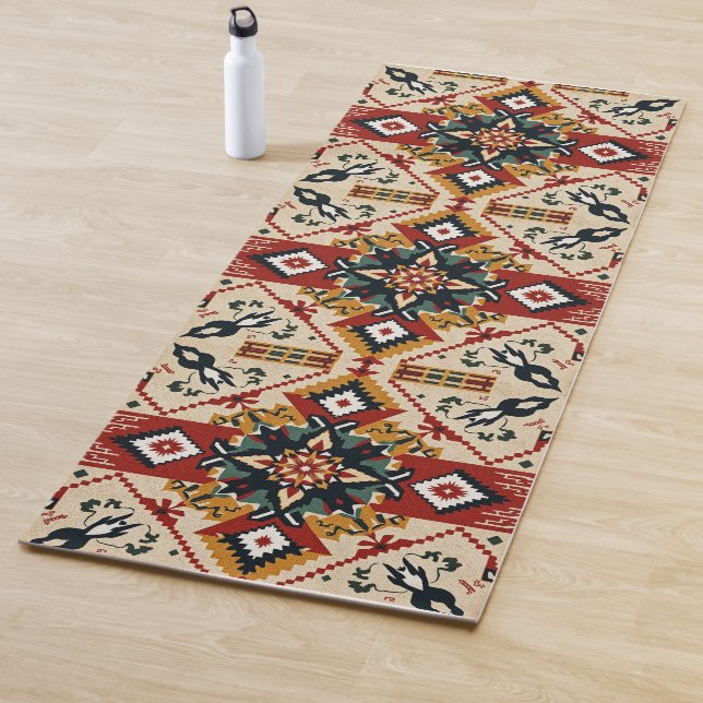 Tapis De Yoga Conception Motif du sud-ouest (En situation)