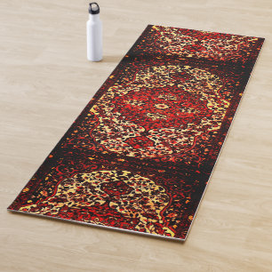Tapis De Yoga Conception orientale de couverture dans la couleur
