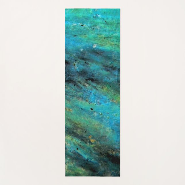 Tapis De Yoga Conception Turquoise (Devant)
