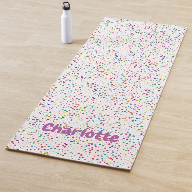 Tapis De Yoga Confetti coloré Yoga Mat (En situation)