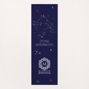 Tapis De Yoga Constellation Coma Berenices de l'hémisphère Nord