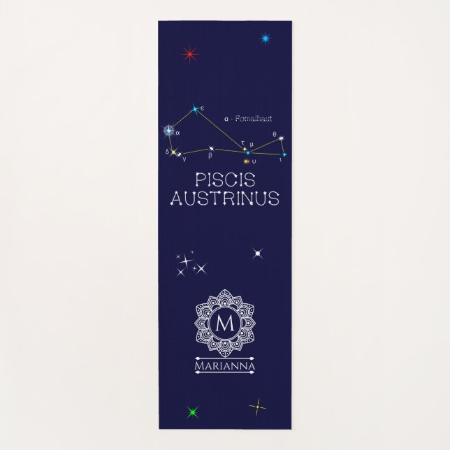 Tapis De Yoga Constellation de l'hémisphère Sud Piscis Austrinus (Devant)