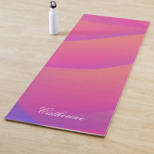 Tapis De Yoga Convivialité écologique moderne Rainbow Color Nom 