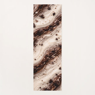 Tapis De Yoga Cookies and Cream Milkshake Marble Texture Design