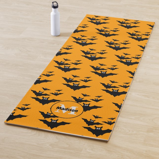 Tapis De Yoga Cool mignon chauves chauves-souris volant Hallowee (En situation)