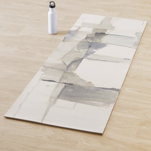 Tapis De Yoga Copie abstraite de gris de l'improvisation I (En situation)