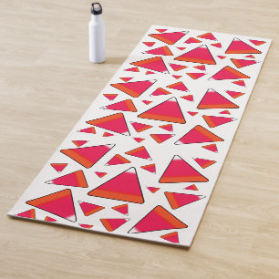 Tapis De Yoga Corne à bonbons en rouge