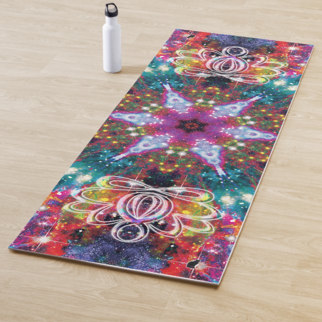 Tapis De Yoga Coruscation Zen Lotus Star Kaleid (En situation)