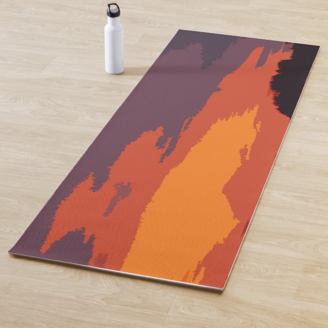Tapis De Yoga Coucher de soleil simplifié (En situation)