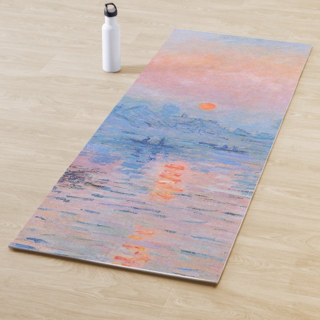 Tapis De Yoga Coucher de soleil sur la Seine Claude Monet (En situation)