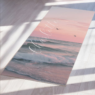 Tapis de yoga Coucher de soleil sur l'océan person
