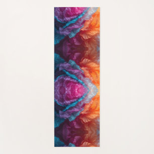 Tapis De Yoga Couches de papier de soie abstrait lumineux