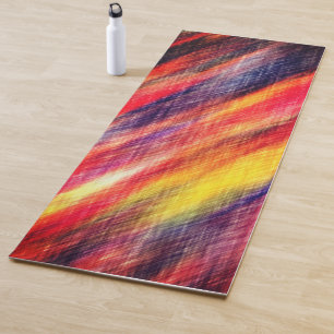 Tapis De Yoga Couleur Abstraite coucher de soleil Yoga Mat