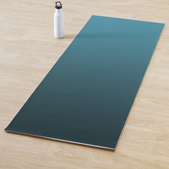 Tapis De Yoga Couleur dégradé sarcelle (Créateur téléchargé)
