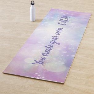 Tapis De Yoga Couleur Froide Colorée Bokeh - Vous Créez Votre P