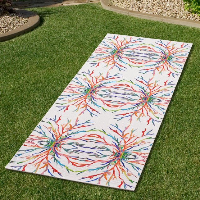 Tapis De Yoga Couleurs arc-en-ciel Abstrait (Créateur téléchargé)