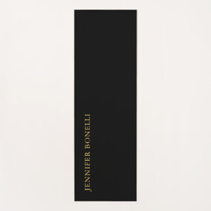Tapis De Yoga Couleurs d'or noir professionnel tendance moderne 