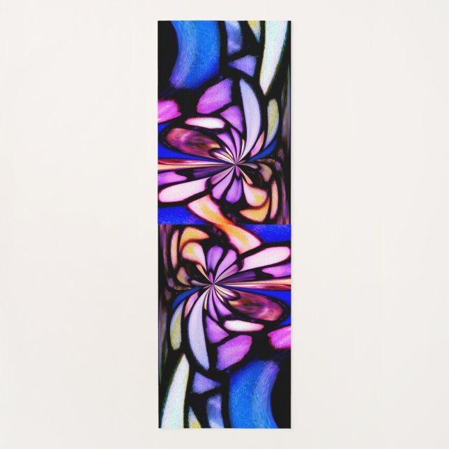 Tapis De Yoga Couleurs impressionnantes Mosaïque Inspiré (Devant)