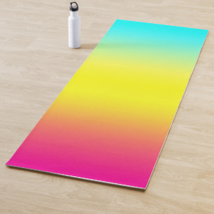 Tapis De Yoga Couleurs ombres magiques arc-en-ciel