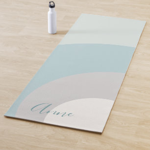 Tapis De Yoga Couleurs personnalisées du bleu, du gris et du bl