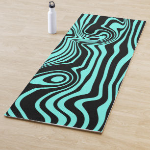 Tapis De Yoga Couleurs Personnalisées Yoga Mat Vagues Abstraites