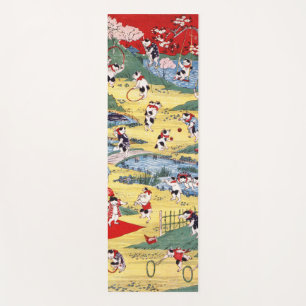 Tapis De Yoga Country japonaise Cats, Utagawa Kunitoshi