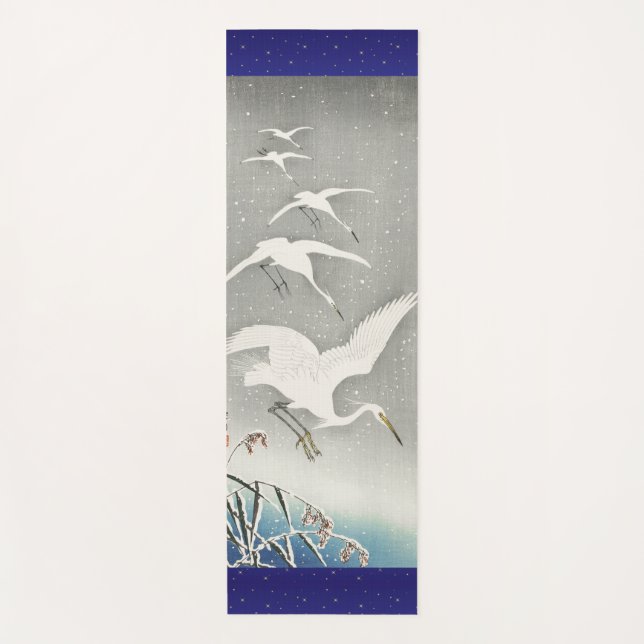 Tapis De Yoga CRANES JAPONAISES YOGA Mat (Devant)