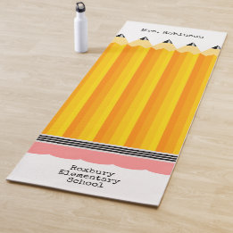 Tapis De Yoga Crayon enseignant avec nom