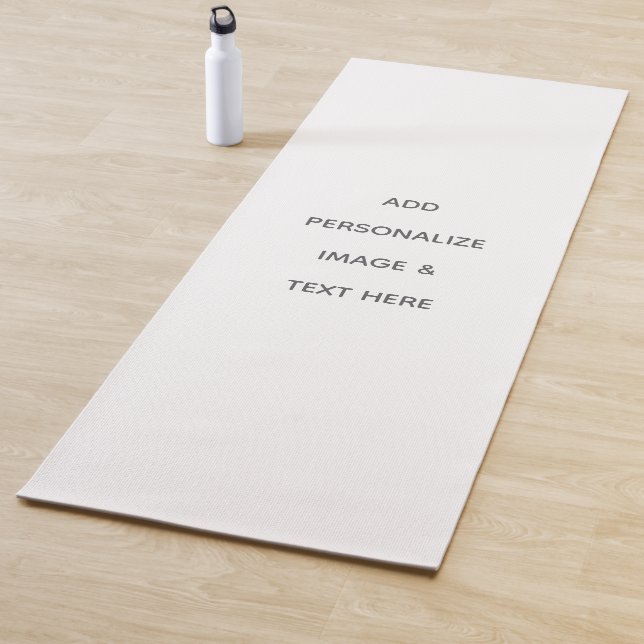 Tapis De Yoga Créez votre propre blanc  (En situation)