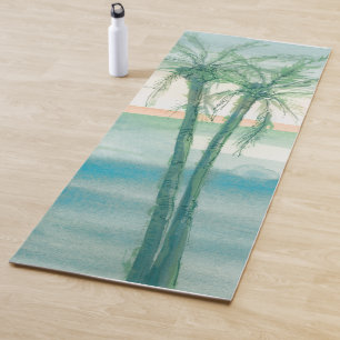 Tapis De Yoga Crépuscule paisible tropical