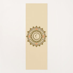 Tapis De Yoga Crescent Moon Mandala