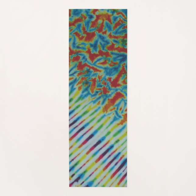 Tapis De Yoga Crinké Stripes Tie Dye (Devant)