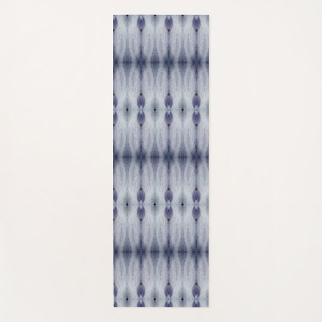 Tapis De Yoga Crocus Ikat 5 Fog (Devant)