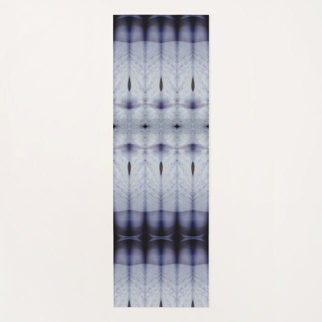 Tapis De Yoga Crocus Ikat 6 Fog (Devant)