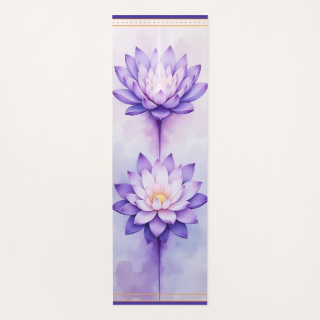 Tapis de Yoga Crown Chakra – Alignement d'énergie  (Devant)