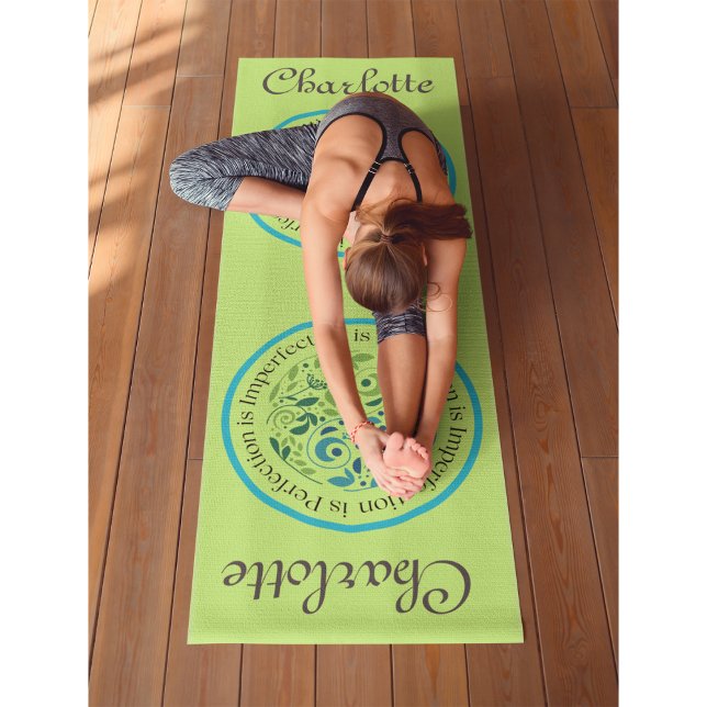 Tapis De Yoga (Customisez-moi) Yin Yang Olive Workout, Pilates e ((Customize me) Yin Yang Olive Workout, Pilates and Yoga Mat)