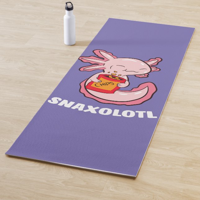 Tapis De Yoga Cute Axolotl Lover Snaxolotl Kawaii Axolotl Food (En situation)